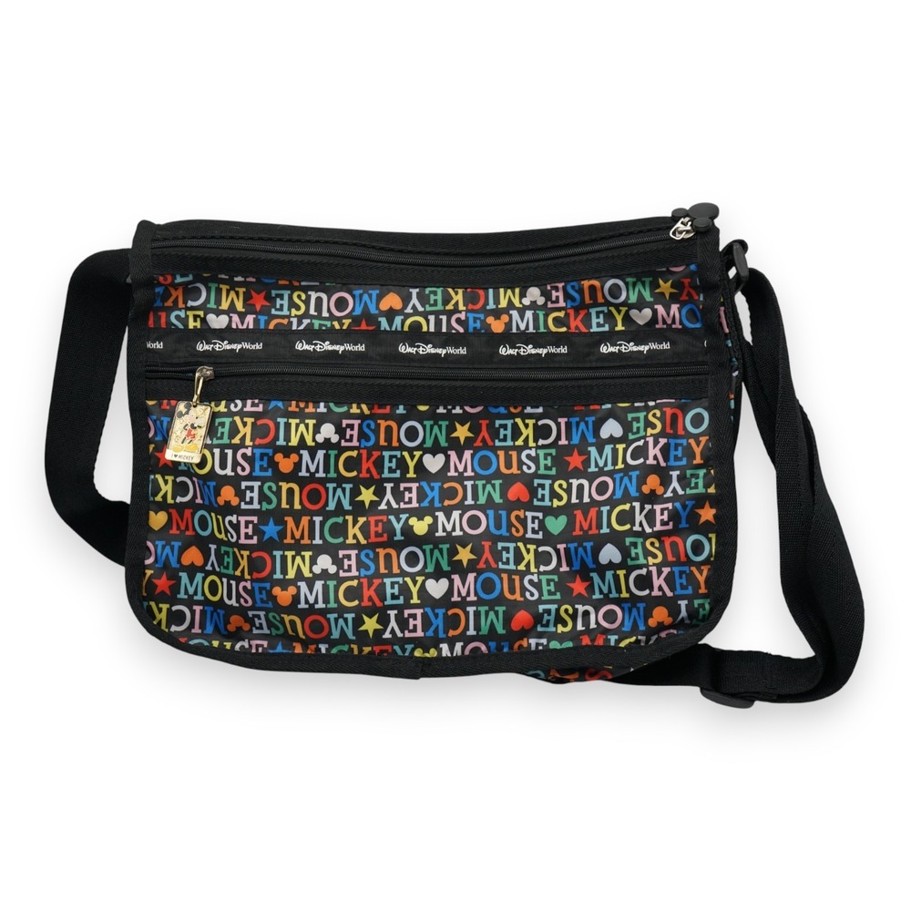 Vintage Walt Disney World Le‎ Sport Sac Multicolor Mickey Mouse Handbag
